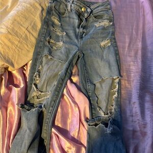 New American eagle jeans size 000 regular,worn a few times only
